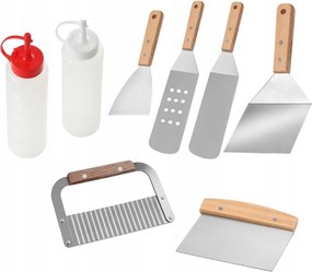 Grill Tartozék Készlet 8 Részes szabadtéri piknik grillezéshez