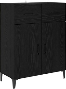 vidaXL Széf fiókkal Fekete tölgy 69,5 x 34 x 90 cm Faanyag