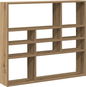 vidaXL fali polc Artisan tölgy 90x16x78 cm Gépelt fa