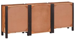 Széf fiókkal 3 pcs Barna 55 x 30 x 75 cm Tömör akácfa