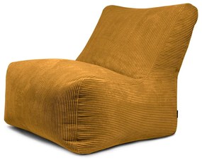 Mustársárga kordbársony babzsákfotel Seat 100 Lounge – SLOWDOWN