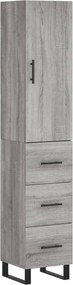 vidaXL szürke sonoma szerelt fa magasszekrény 34,5 x 34 x 180 cm