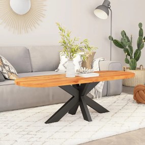 tömör akácfa ovális asztallap 110 x 50 x 3,8 cm