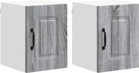 vidaXL Konyhaszekrény Kalmar 2 pcs Szürke Sonoma 30 x 31 x 40 cm
