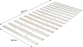 Léces ágyrács, 140x200 cm, PLAZA