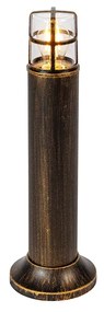Vintage kültéri állólámpa antik arany IP54 50 cm - Kiki
