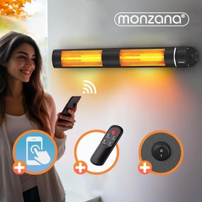 Deuba Sugárzó hősugárzó 3000 W - fekete