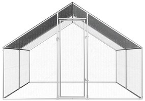 vidaXL kültéri horganyzott acél tyúkól 2,75 x 4 x 1,92 m