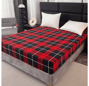 Mikroplüss lepedő ALBURY 200x200 cm piros