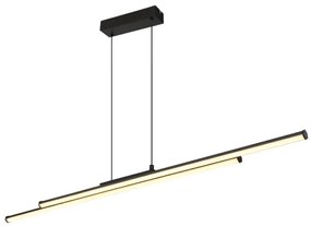 Globo 67342-24H - LED Csillár zsinóron KIRINA LED/24W/230V 3000K fekete