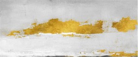 Kép - Arany és szürke vonások (120x50 cm)