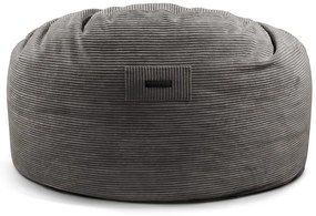 Sötétszürke kordbársony babzsákfotel Om 135 – SLOWDOWN