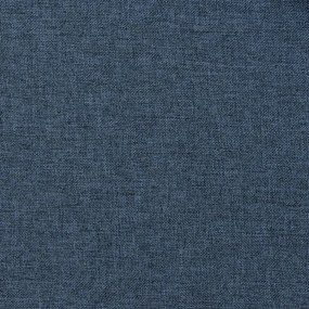 2 db kék vászonhatású sötétítőfüggöny fűzőkarikával 140x245 cm