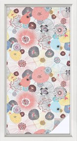 Öntapadós Ablak furnér Adatvédelem Színes virág 50x100