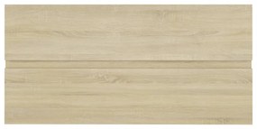 sonoma tölgy színű szerelt fa mosdószekrény 90 x 38,5 x 45 cm