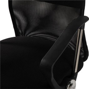 Fekete kárpitozott irodai szék Arco – Bonami Essentials