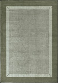 Modern nappali szőnyeg 200x290cm,zöld, puha szőr kerettel