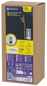 Aigostar - LED kültéri karácsonyi dekoráció LED/4xAA IP44 ejtőernyős Télapó