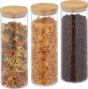 3 db-os tároló tégely szett 1600 ml-es fedéllel