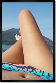 Poszterek keretben 40x60 Strandolás bikiniben