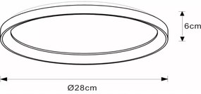 Lucide 46103/20/02 - LED Dimmelhető mennyezeti lámpa VIDAL LED/20W/230V arany