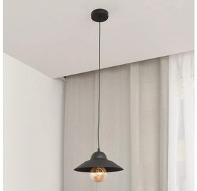 Csillár zsinóron SORAPIS 1xE27/15W/230V fekete