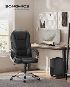 Irodai forgószék, magasságban állítható, kárpitozott vezetői szék