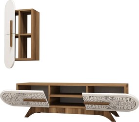 Defne - Walnut, White