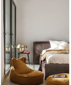 Barna buklé gyerek babzsákfotel Round – Wigiwama