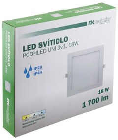 LED Fürdőszobai beépíthető lámpa LED/18W/230V 3000/4000/6000K IP44