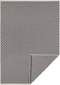 Fekete szőnyeg teraszra, Ivy 80x150 cm