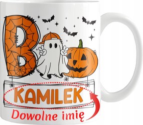 Halloween Nyomott Mintás Bögre Személyre Szabott Név Szellem Őszi Ajándék