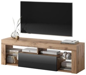Tv szekrény/asztal Bionca (lancelot tölgy + fekete). 1098606