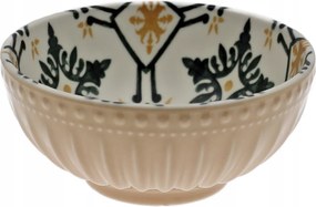 Salátatál Szószos mártogatós tál Kerámia 12 cm Mosaique Beige