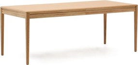 Bővíthető étkezőasztal hosszabbító asztallappal tölgyfa dekorral 90x200 cm Lenon – Kave Home