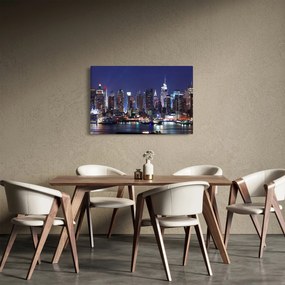 Kép - New York-i felhőkarcolók megvilágítva (90x60 cm)