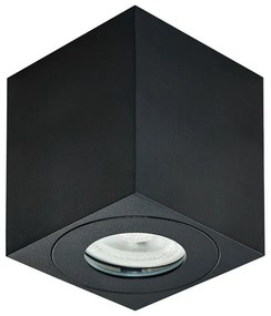 PREZENT 48623 ALUX IP II. Kocka Mennyezeti Lámpa Matt Fekete GU10 IP20