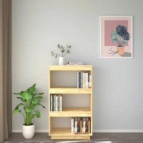 tömör fenyőfa könyvszekrény/térelválasztó 60 x 35 x 103 cm