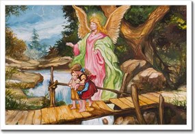 Poszter keretben 60x40 Őrangyal ajándék