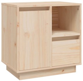 Tömör fenyőfa éjjeliszekrény 50 x 34 x 50 cm