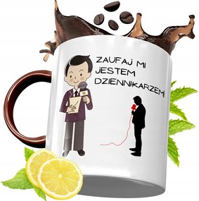 Bordó Bögre Újságírónak Születésnapra Ajándék fényképes nyomattal