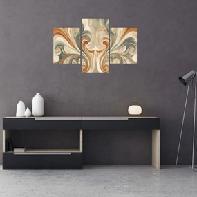 Kép - Örvények földszínekkel (90x60 cm)