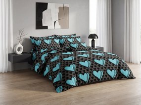 KASUGA türkiz mikroszálas ágyneműhuzat Ágyneműhuzat mérete: 70 x 90 cm | 140 x 220 cm