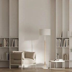 Állólámpa FOGO 2xE27/15W/230V fehér/bézs