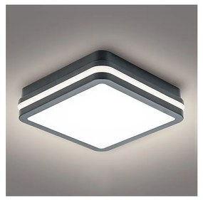 Brilagi - BENE LED kültéri lámpa érzékelővel, 18W/230V, 22x22 cm, IP54