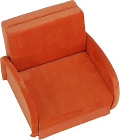 Széthúzható fotel, narancssárga, MILI 1
