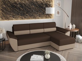 Sarok ülőgarnitúra Radiant L2 (sötétbarna + bézs) (J). 1057455