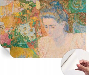 Dekoratív Öntapadós Tapéta Divatos Minták Virágos portré 104x70 cm