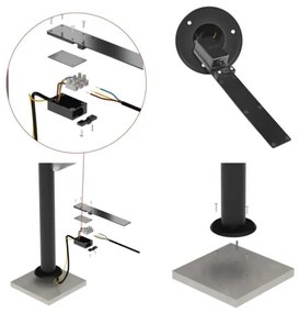 LED Kültéri flexibilis lámpa NIKA LED/12,5W/230V IP44 80 cm