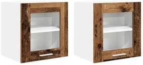 Függő szekrény Riga 2 pcs Öreg fa 40 x 31 x 40 cm Faanyag